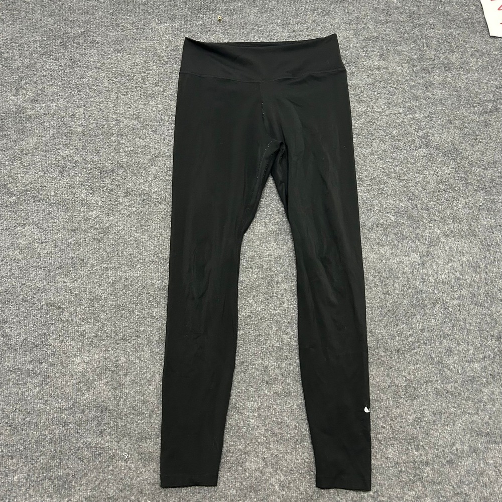 Nike Leggings Womens Size M Black Dri-Fit Athletic High Waisted Compression Pant